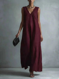 Full Size V-Neck Sleeveless Maxi Dress Plus Size 100100579275521 31 Affordable Fashion Under $100 Jerry's Apparel 