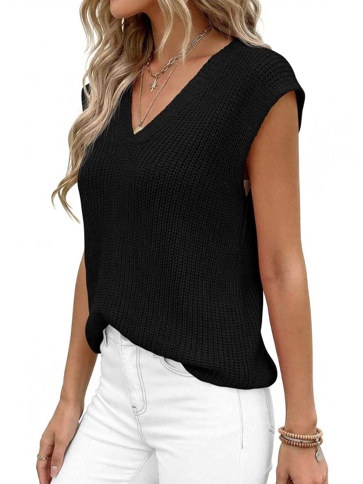 V-Neck Sweater Vest 100100981725445 37 Affordable Fashion Under $100 Jerry's Apparel 