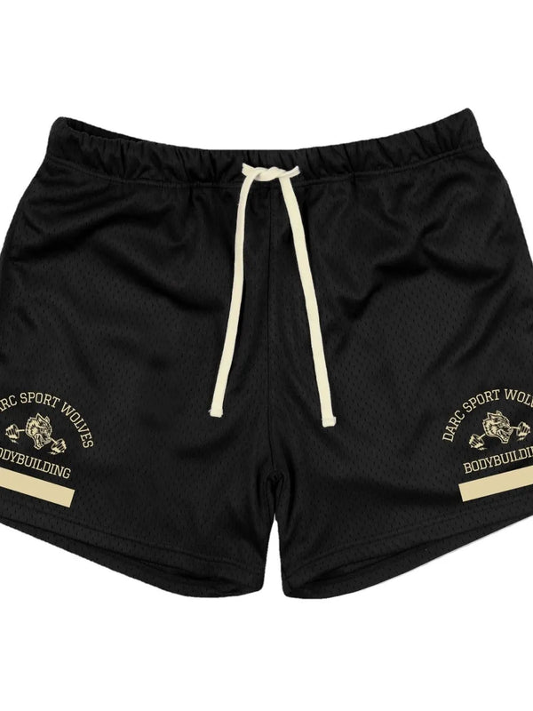 Men's Plus Size Graphic Drawstring Active Shorts