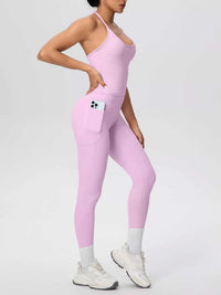 Halter Neck Cami and High-Waisted Leggings Active Set 101006856970414 89 Affordable Fashion Under $100 Jerry's Apparel 