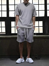 Men's Full Size Short Sleeve Top and Shorts Set Plus Size 100400751255391 43 Gifts for Him Jerry's Apparel 