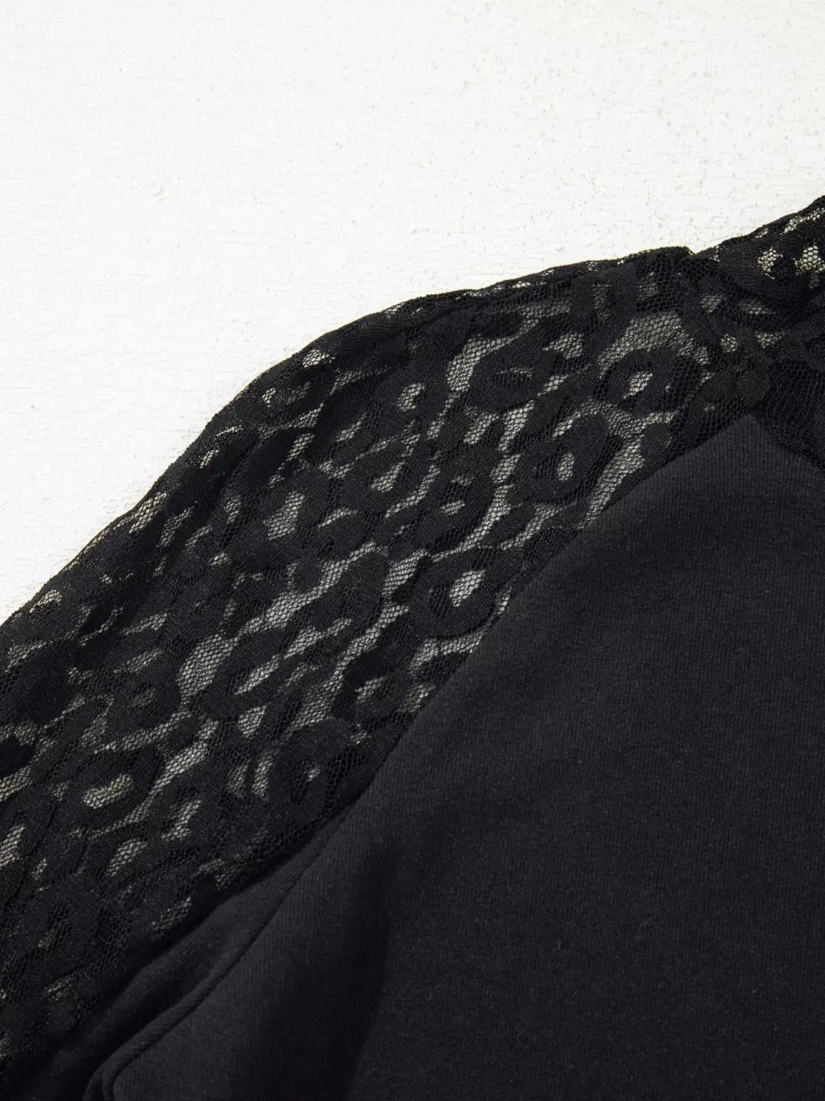 Leopard Mesh Patchwork Knit Long Sleeve Top 100100593433336 22 Affordable Fashion Under $100 Jerry's Apparel 