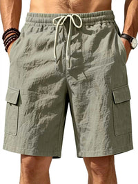 Men's Plus Size Casual Cargo Shorts with Drawstring Waist 100400477807470 36 Affordable Fashion Under $100 Jerry's Apparel 