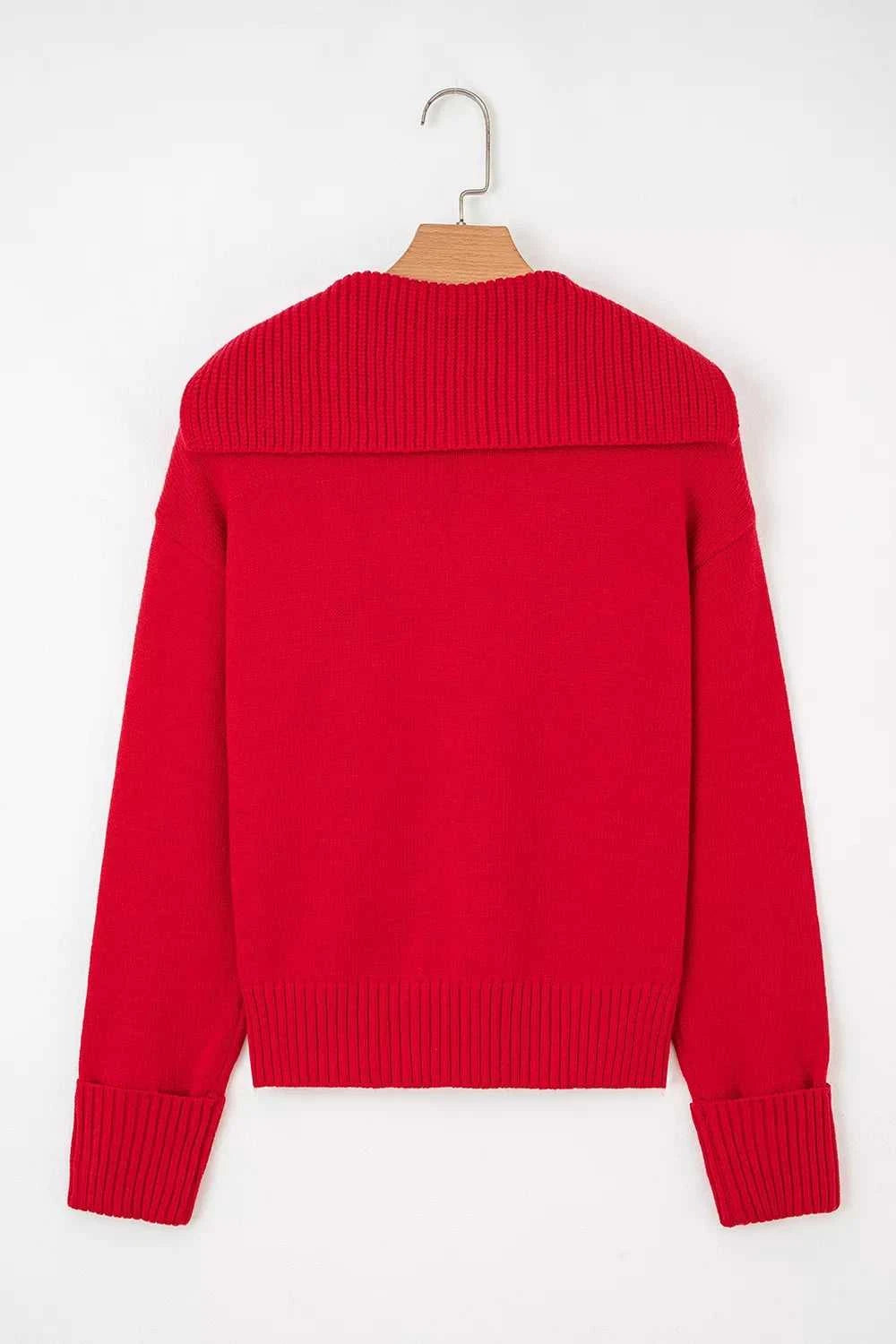 Ribbed Hem Long Sleeve Sweater 100100744981225 46 Affordable Fashion Under $100 Jerry's Apparel 