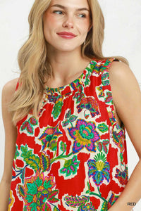 Umgee Abstract Print Sleeveless Shift Dress 100100259851254 53 Affordable Fashion Under $100 Jerry's Apparel 