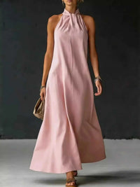 Full Size Halter Neck Maxi Dress Plus Size 100100987148992 32 Affordable Fashion Under $100 Jerry's Apparel 