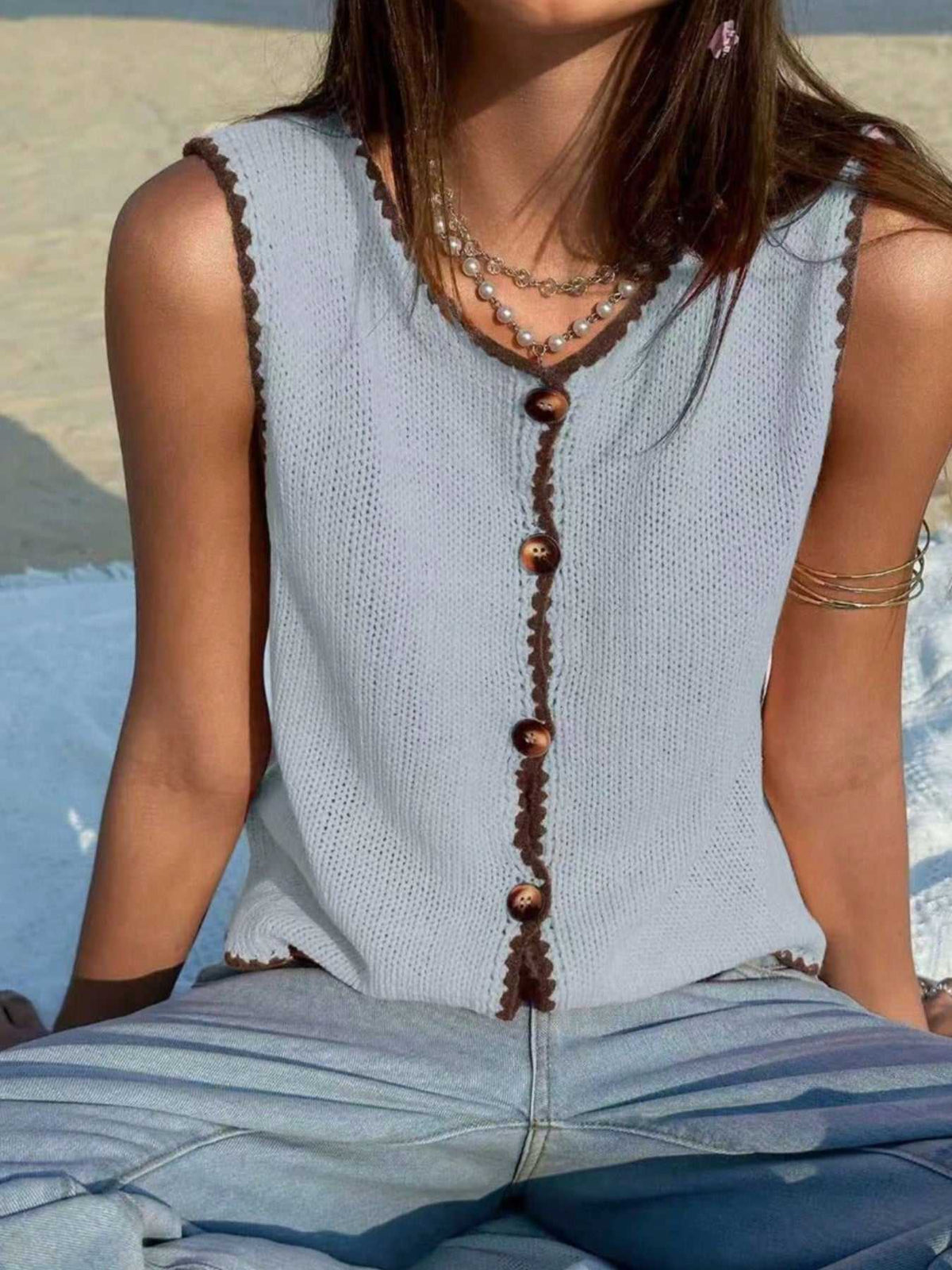 Button-Down Sweater Vest 100100666298845 32 Affordable Fashion Under $100 Jerry's Apparel 