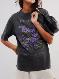 Graphic Round Neck Half Sleeve T-Shirt