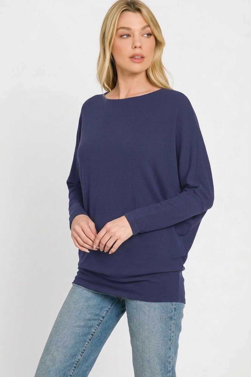 Zenana Hacci Dolman Sleeve Boat Neck Top 100100304271671 23 Gifts for Her Jerry's Apparel 