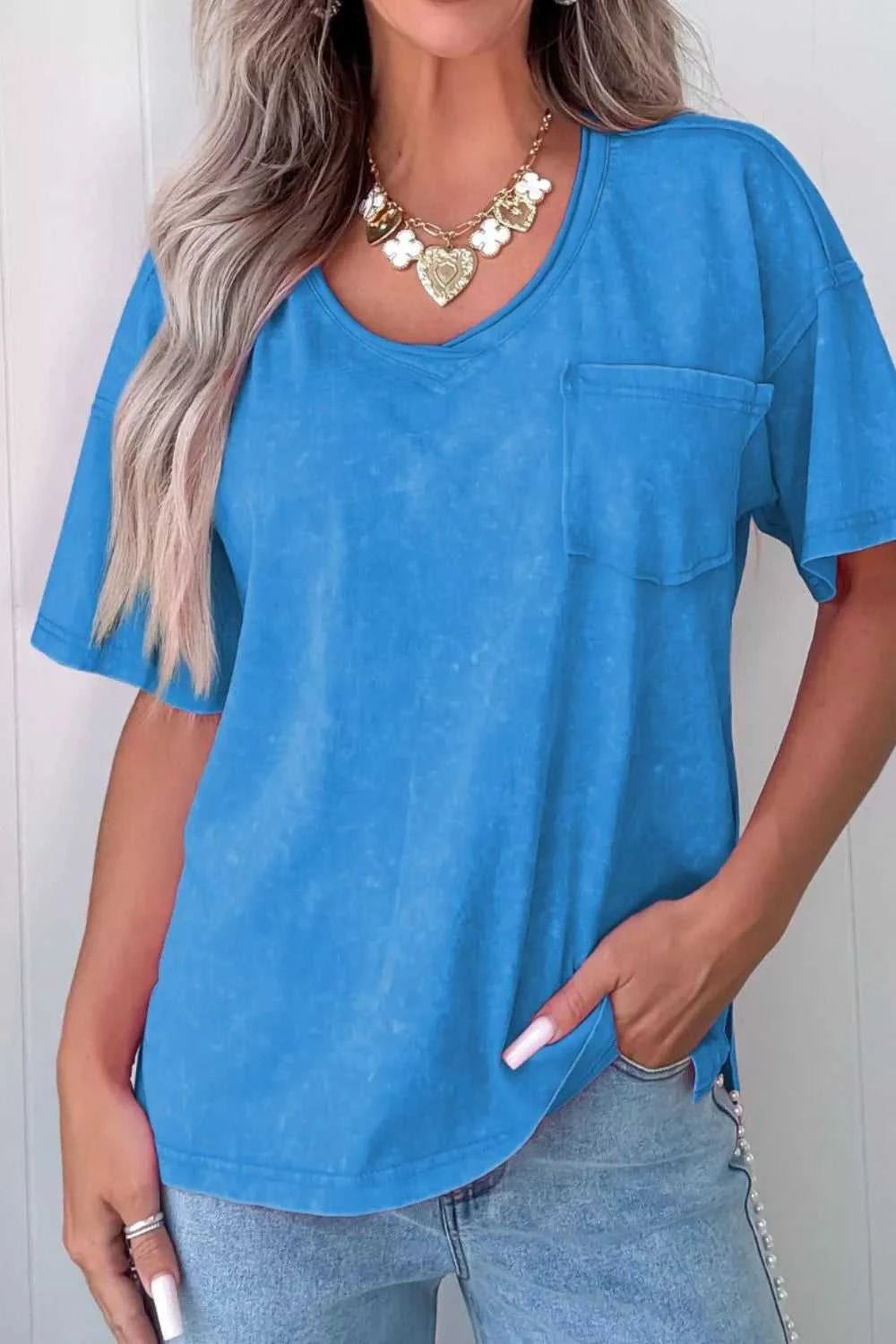 Pocketed Short Sleeve T-Shirt 100100345591953 46 Affordable Fashion Under $100 Jerry's Apparel 