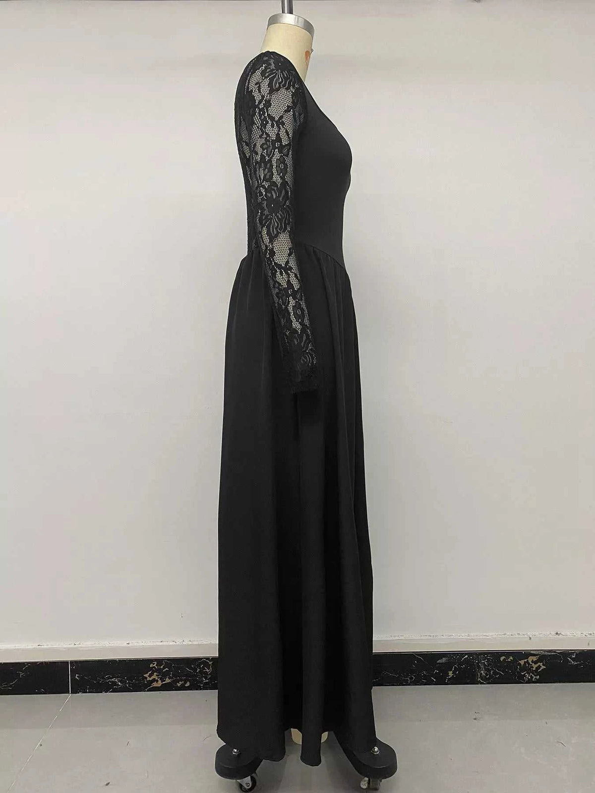 Square Neck Sheer Sleeve Maxi Dress 100100910283369 39 Affordable Fashion Under $100 Jerry's Apparel 