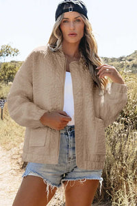 Baseball Collar Floral Quilted Jacket 100100621921818 62 Affordable Fashion Under $100 Jerry's Apparel 