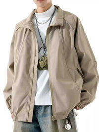 Men's Plus Size Zip Up Raglan Sleeve Jacket 104001635890561 61 Affordable Fashion Under $100 Jerry's Apparel 