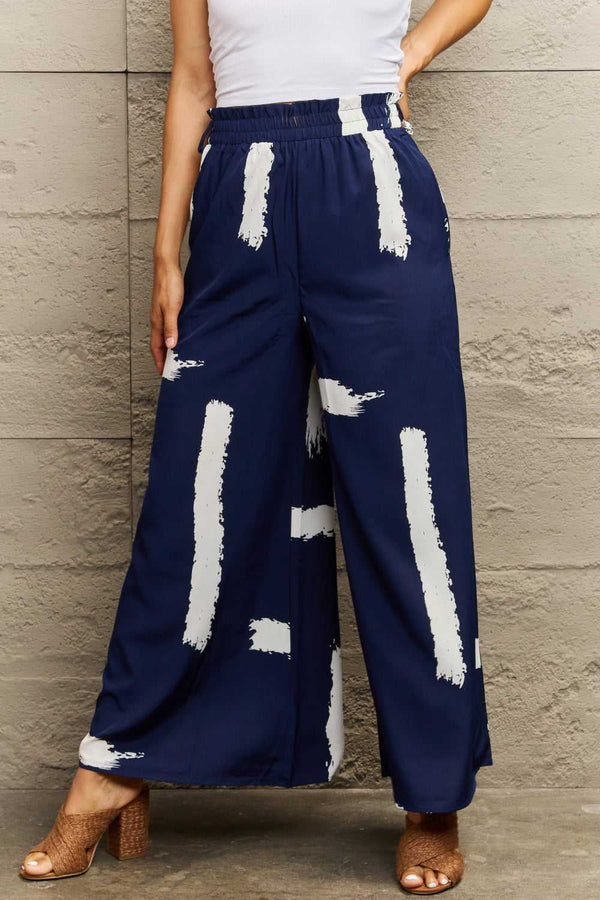 Perfee Printed Wide Leg Long Pants 100102502052769 31 Affordable Fashion Under $100 Jerry's Apparel 