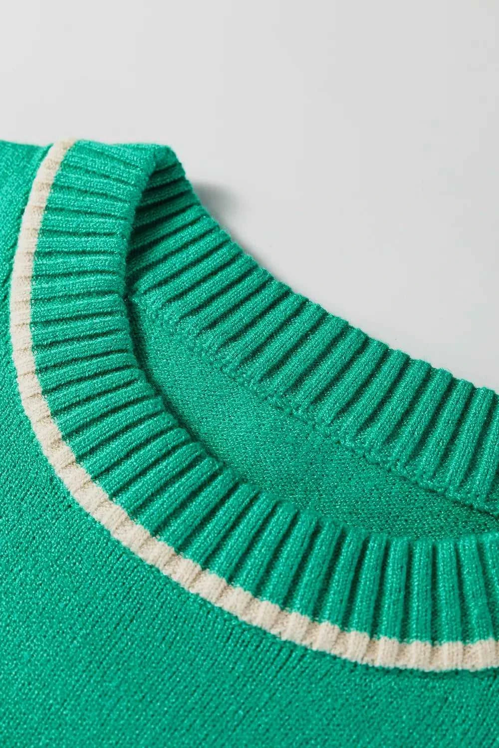 Contrast Detail Drop Shoulder Baggy Sweater 101002530632710 43 Affordable Fashion Under $100 Jerry's Apparel 
