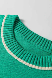 Contrast Detail Drop Shoulder Baggy Sweater 101002530632710 43 Affordable Fashion Under $100 Jerry's Apparel 