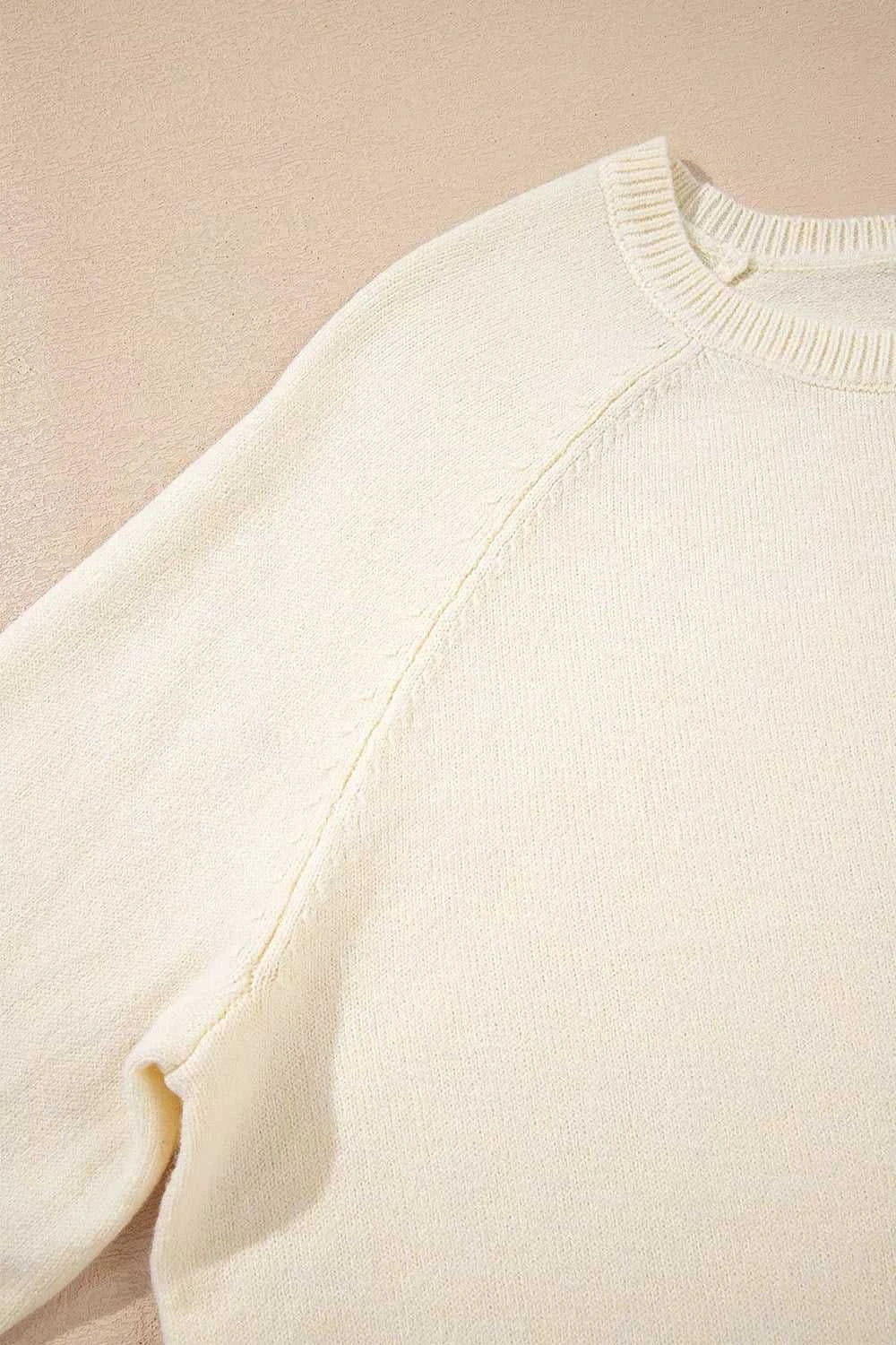 Button-Cuff Crew Neck Sweater 100100920961596 40 Women's Sweaters and Knitwear Jerry's Apparel 