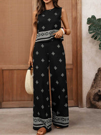 Sleeveless Top and Wide Leg Pants Set 100100284586574 43 Affordable Fashion Under $100 Jerry's Apparel 