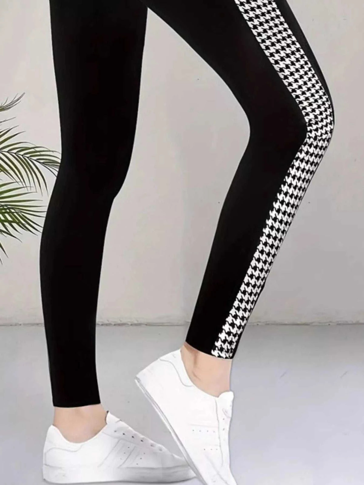 High-Waisted Side Houndstooth Active Leggings 101006615237722 25 Affordable Fashion Under $100 Jerry's Apparel 