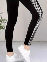 High-Waisted Side Houndstooth Active Leggings 101006615237722 25 Affordable Fashion Under $100 Jerry's Apparel 