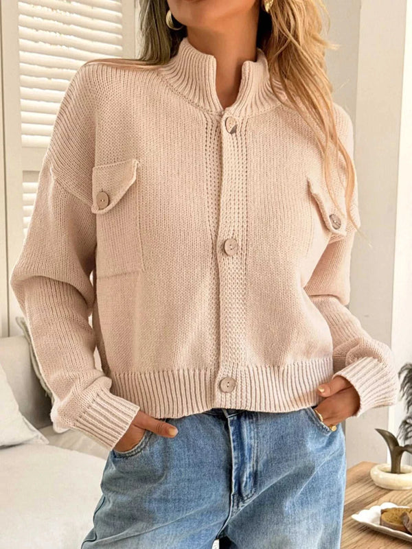 Button-Down Knit Cardigan 100100480919271 60 Affordable Fashion Under $100 Jerry's Apparel 