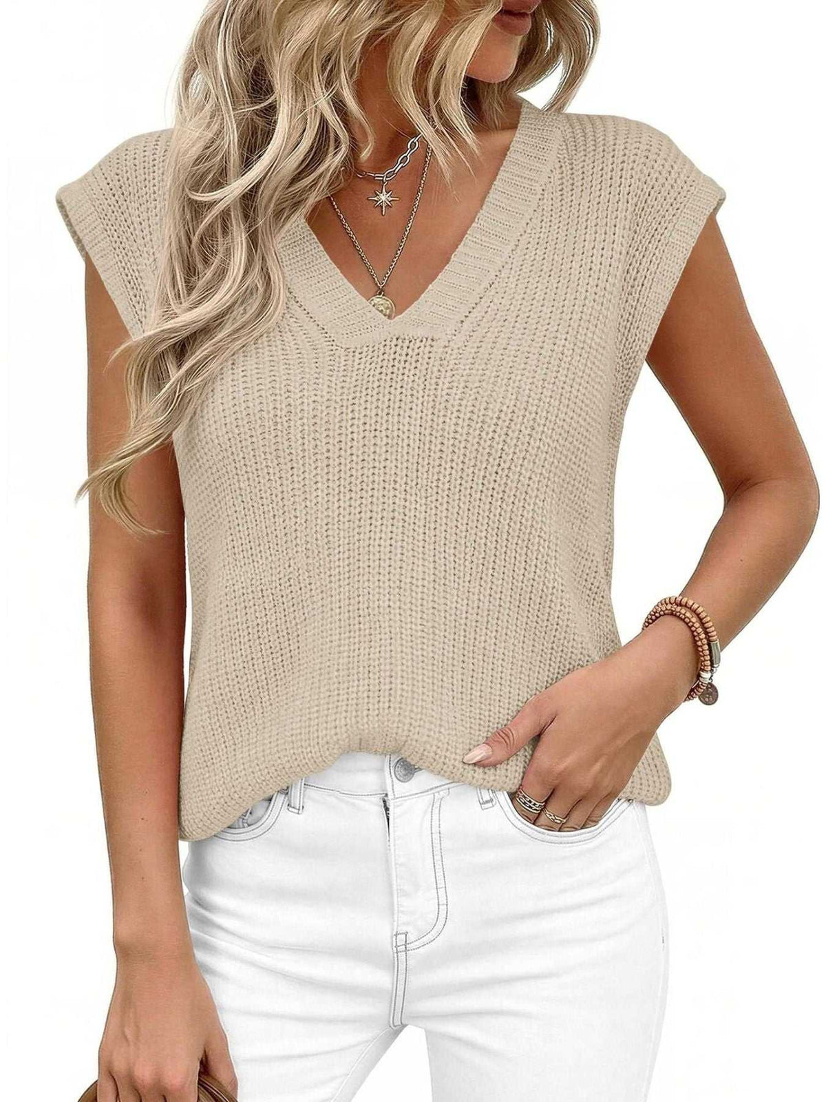 V-Neck Sweater Vest 100100981725445 37 Affordable Fashion Under $100 Jerry's Apparel 