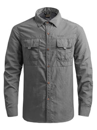 Men's Plus Size Long Sleeve Button-Down Shirt 100400837875467 57 Affordable Fashion Under $100 Jerry's Apparel 