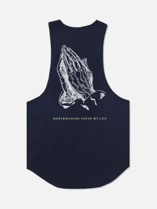 Men's Round Neck Graphic Tank