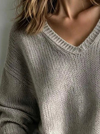 V-Neck Dropped Shoulder Sweater 101002004477831 44 Affordable Fashion Under $100 Jerry's Apparel 