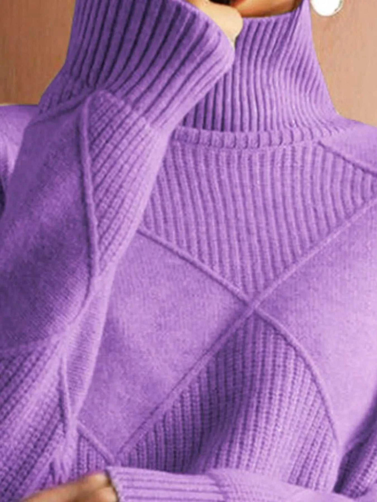 Argyle Pattern Turtleneck Sweater 101002205709319 52 Affordable Fashion Under $100 Jerry's Apparel 