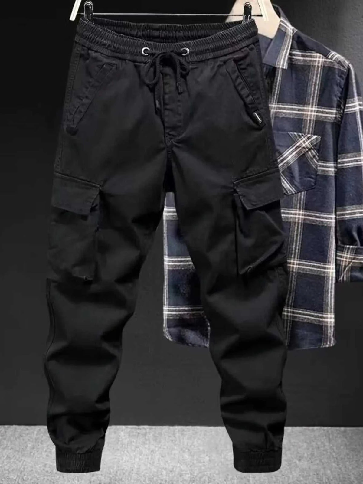 Men's Plus Size Drawstring Joggers with Pockets 100400251609832 32 Affordable Fashion Under $100 Jerry's Apparel 