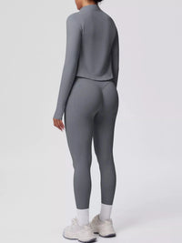 Tank & Zip-Up Jacket and Leggings Three-Piece Active Set 101006896695096 129 Comfortable Weekend Sets Jerry's Apparel 