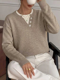 Dropped Shoulder Long Sleeve Sweater 100100679880888 40 Affordable Fashion Under $100 Jerry's Apparel 
