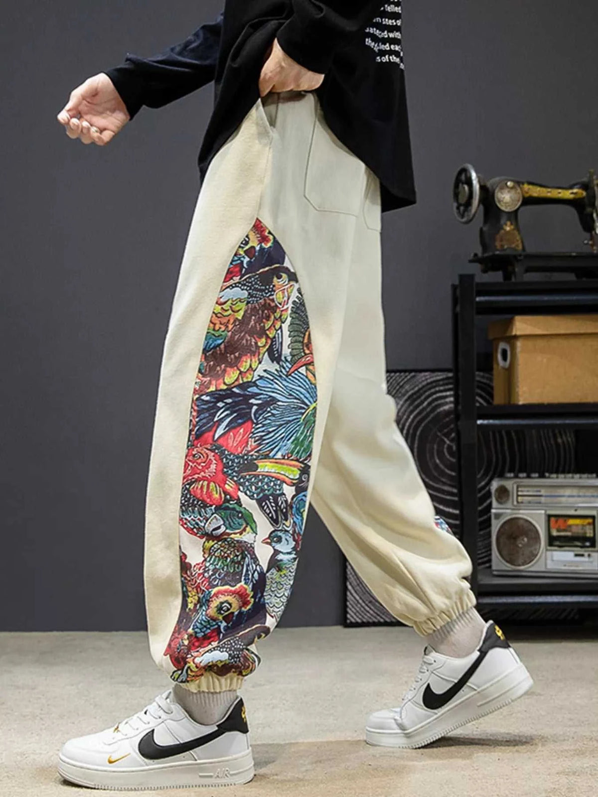 Men's Plus Size Printed Side Panel Joggers 100400656323805 79 Affordable Fashion Under $100 Jerry's Apparel 