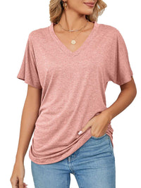 Casual V-Neck Short Sleeve T-Shirt 100100579648227 22 Affordable Fashion Under $100 Jerry's Apparel 