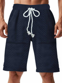 Men's Full Size Texture Drawstring Shorts Plus Size 100400880734003 36 Affordable Fashion Under $100 Jerry's Apparel 