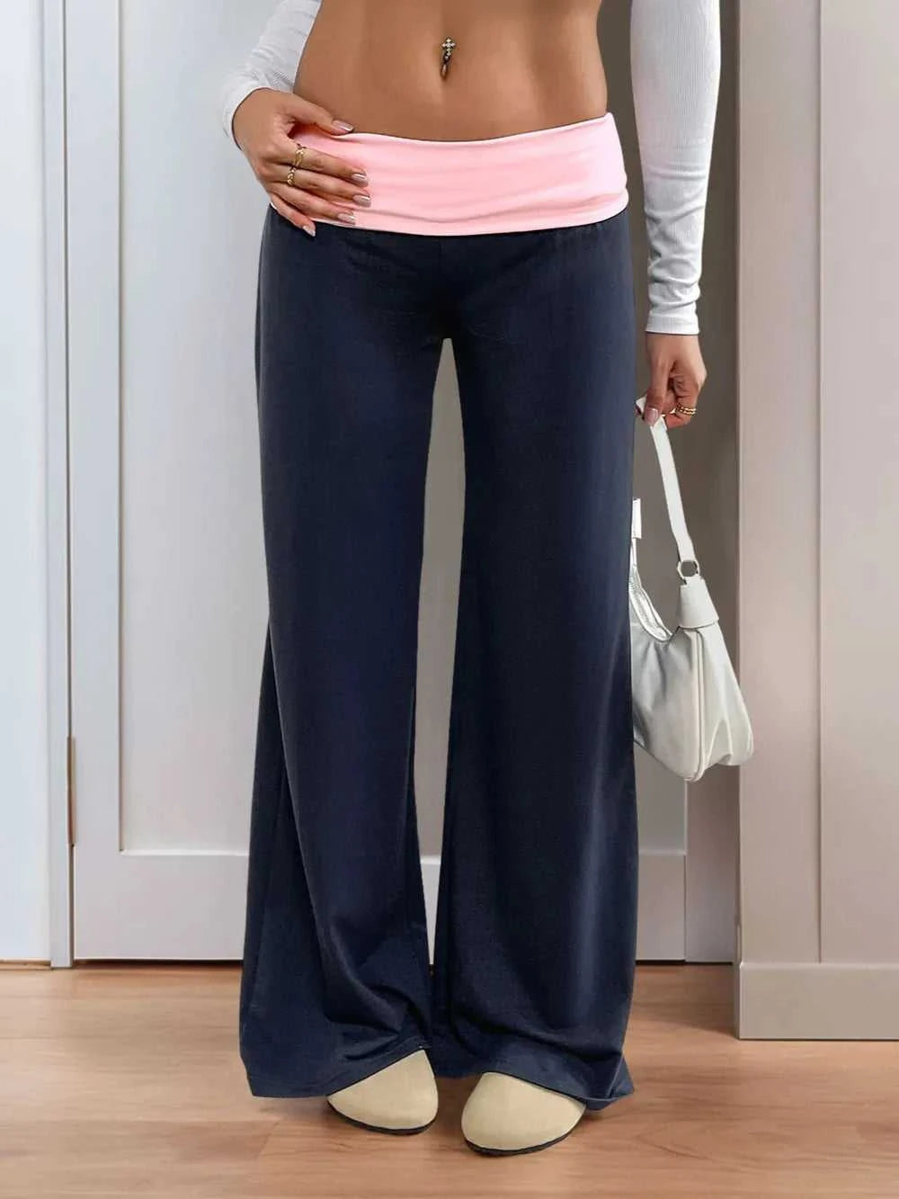Perfee Contrast Wide Leg Pants 100100025911962 25 Affordable Fashion Under $100 Jerry's Apparel 