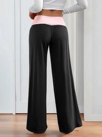 Contrast Waistband Wide Leg Pants 100100919641935 32 Affordable Fashion Under $100 Jerry's Apparel 