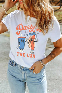 Party In The USA Patriotic Graphic Tee 100100134659354 30 Affordable Fashion Under $100 Jerry's Apparel 