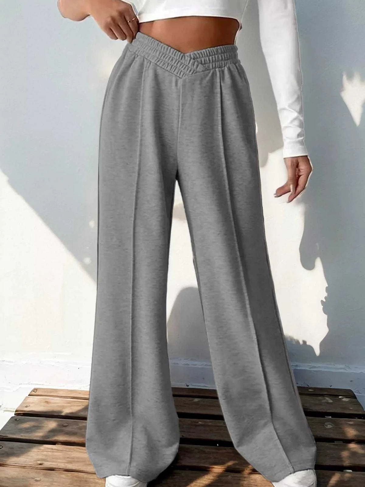 Wide Leg High Waist Pants 100100422231982 34 Affordable Fashion Under $100 Jerry's Apparel 
