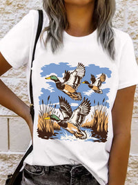 Wild Duck Graphic Round Neck Tee 100100063597400 30 Affordable Fashion Under $100 Jerry's Apparel 