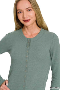 Zenana Double Knit Snap Button Shirts 100100148861032 28 Affordable Fashion Under $100 Jerry's Apparel 