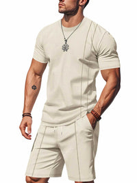 Men's Full Size Round Neck Short Sleeve Top and Shorts Set Plus Size 100400175201251 33 Affordable Fashion Under $100 Jerry's Apparel 