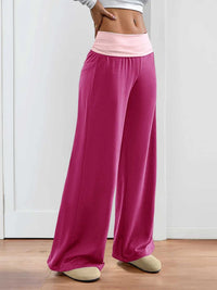 Contrast Waistband Wide Leg Pants 100100919641935 32 Affordable Fashion Under $100 Jerry's Apparel 