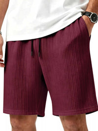 Men's Full Size Casual Texture Drawstring Shorts Plus Size 104001974250005 33 Affordable Fashion Under $100 Jerry's Apparel 