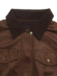 Corduroy Collar Zip-Up Jacket 100100544313647 53 Affordable Fashion Under $100 Jerry's Apparel 