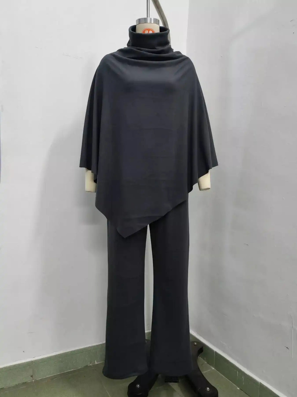 Full Size Turtleneck Poncho and Wide-Leg Pants Set Plus Size 101002605950123 65 Gifts for Her Jerry's Apparel 