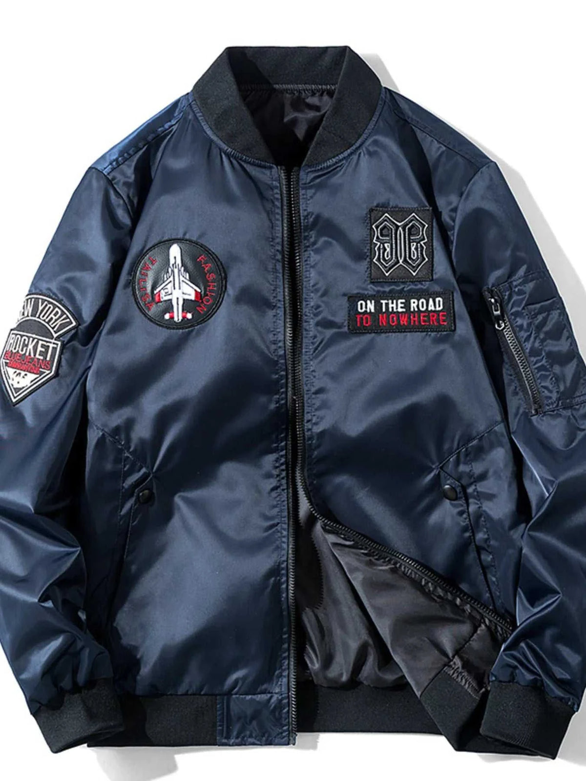 Men's Plus Size Zip Up Long Sleeve Bomber Jacket 100400515951454 77 Affordable Fashion Under $100 Jerry's Apparel 