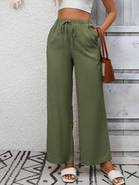 Drawstring High Waist Wide Leg Pants 100100990618349 39 Affordable Fashion Under $100 Jerry's Apparel 