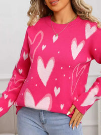 Valentine's Day Heart Crew Neck Sweater 100100436527641 49 Affordable Fashion Under $100 Jerry's Apparel 